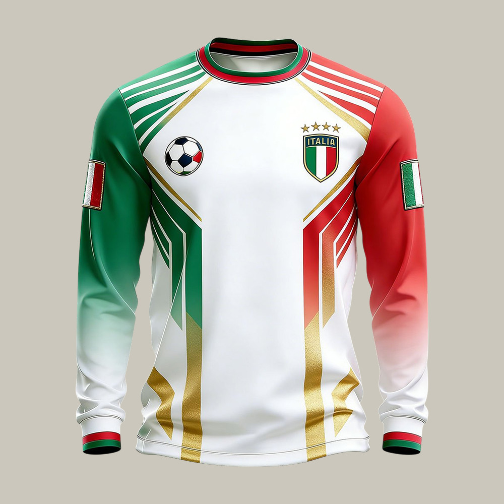 2026 FIFA World Cup Italia Long Sleeve Shirt 2026 FIFA World Cup Merch Soccer Lover Gift For Dad