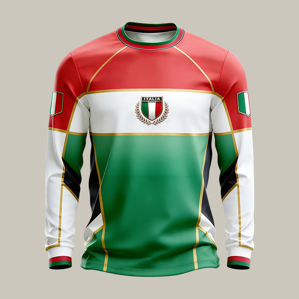 2026 FIFA World Cup Italia Team Long Sleeve Shirt 2026 FIFA World Cup Apparel Soccer Gear