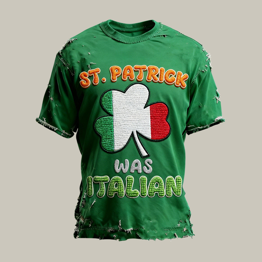 2026 FIFA World Cup Italy T-Shirt St Patrick Was Italian Shirt Soccer Fan Gift For Dad