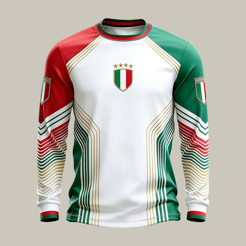 2026 FIFA World Cup Italy Team Long Sleeve Shirt 2026 FIFA World Cup Apparel Present For Friends