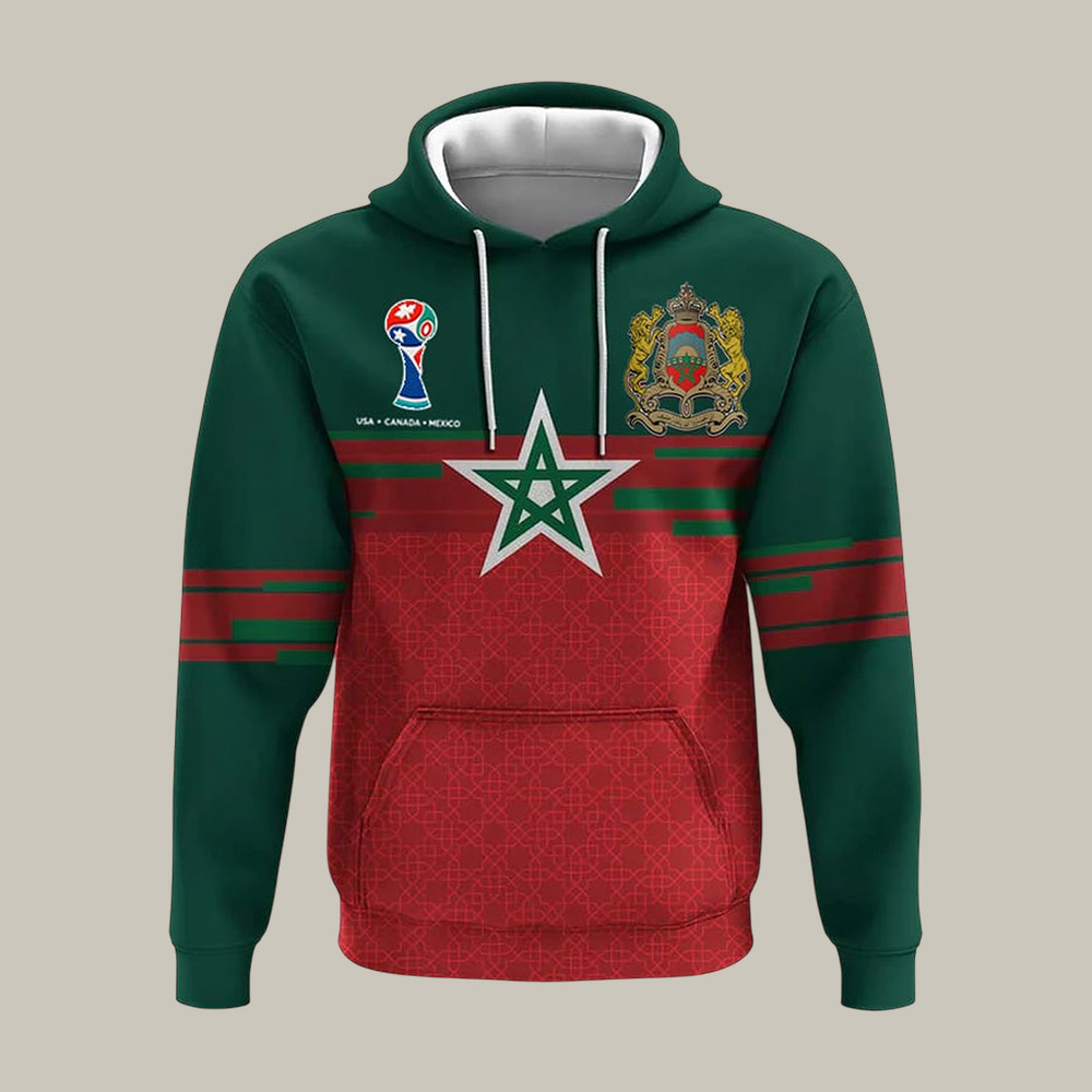2026 FIFA World Cup Morocco Hoodie 2026 FIFA World Cup Apparel Soccer Lover Gift