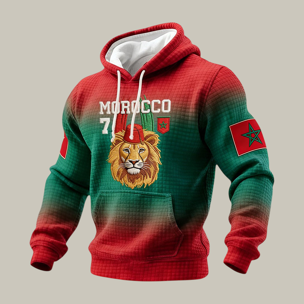2026 FIFA World Cup Morocco Hoodie National Football Team Apparel Gift For Dad