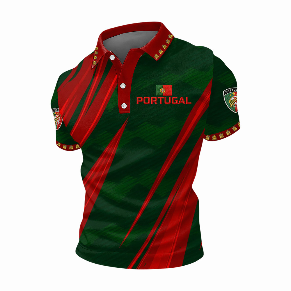 2026 FIFA World Cup Portugal Polo Shirt 2026 World Cup Merch Soccer Fan Gear