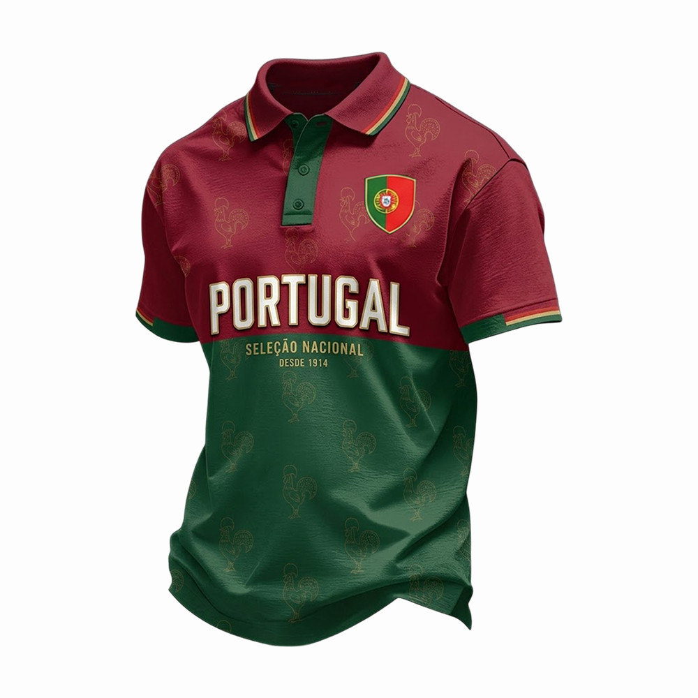 2026 FIFA World Cup Portugal Polo Shirt Soccer Merch Game Day Gift For Father's Day