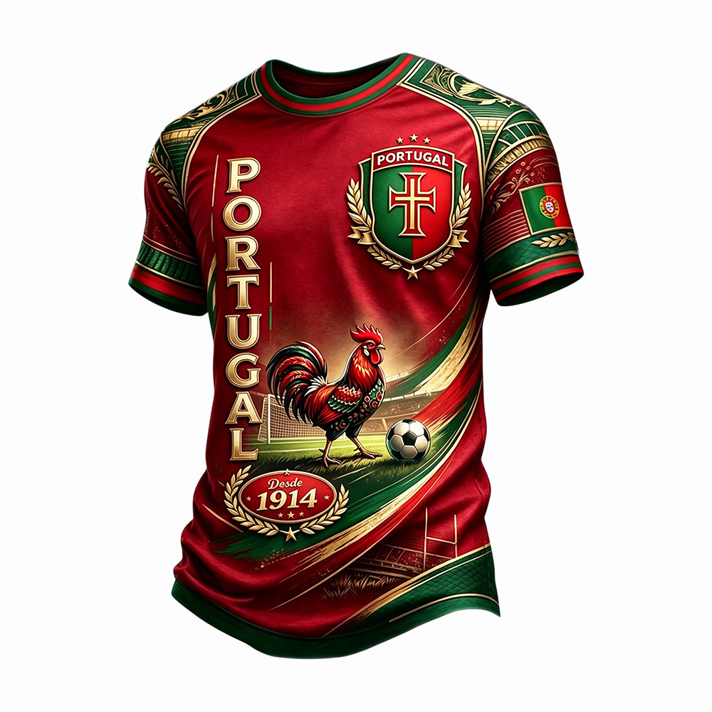 2026 FIFA World Cup Portugal Rooster T-Shirt Soccer Game Day Shirt 2026 World Cup Gift Idea