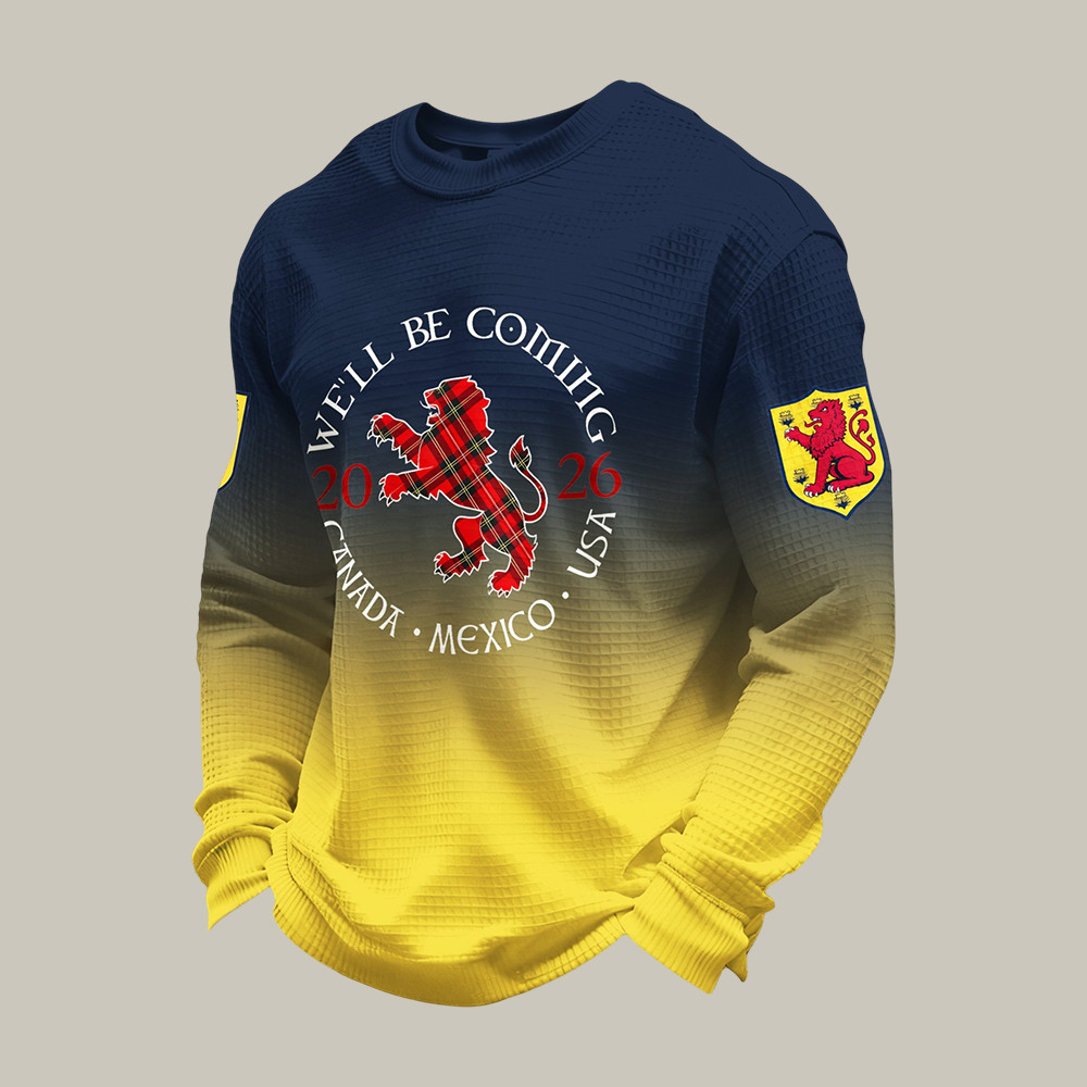 2026 FIFA World Cup Scotland Long Sleeve Shirt Game Day Clothing Soccer Fan Gear