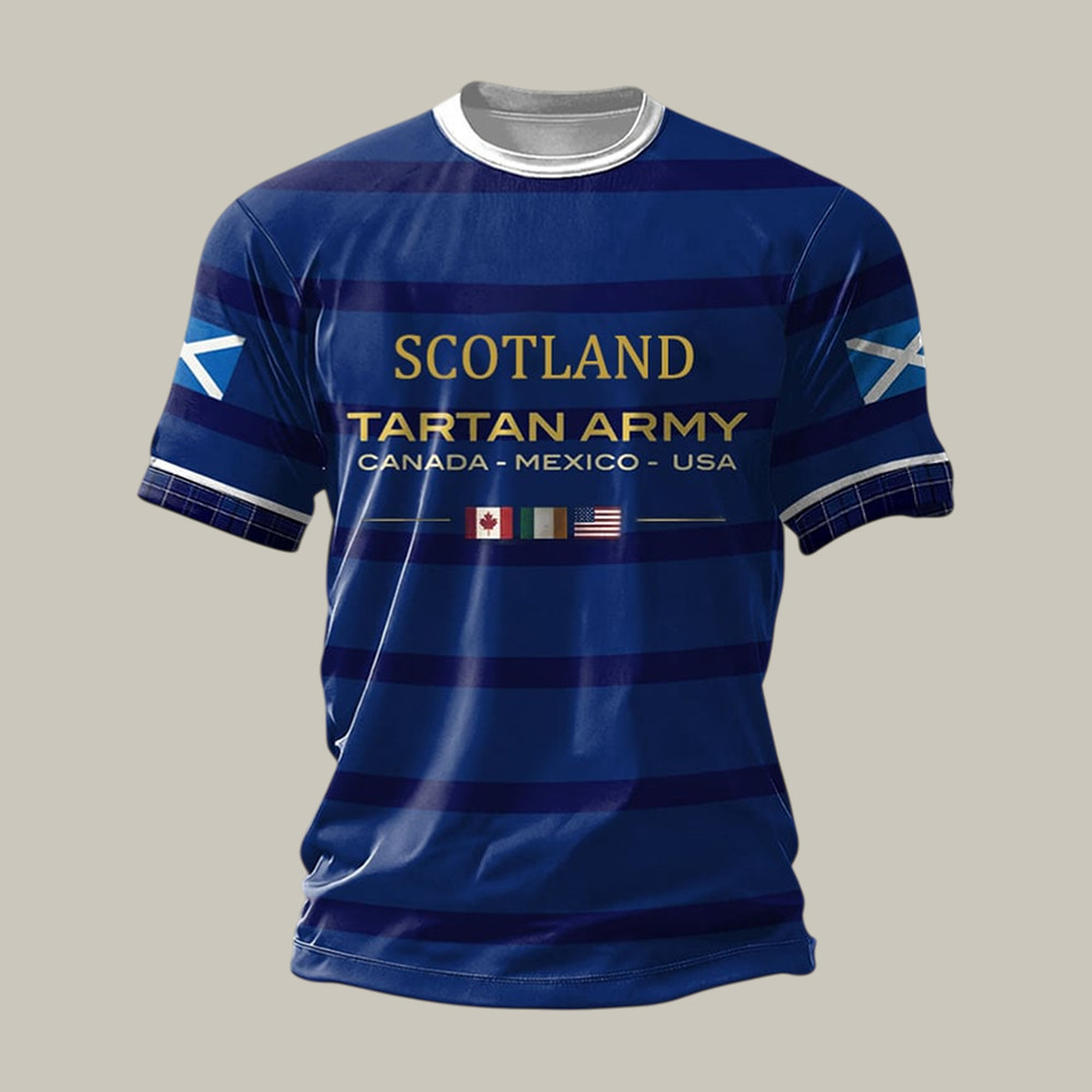 2026 FIFA World Cup Scotland Tartan Army T-Shirt Game Day Shirt Soccer Lover Gift For Men