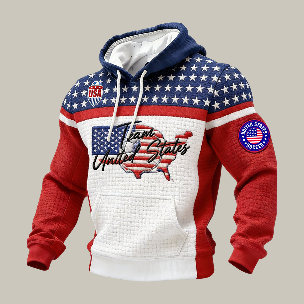 2026 FIFA World Cup USA Hoodie US National Soccer Team Apparel Soccer Lover Gift For Dad