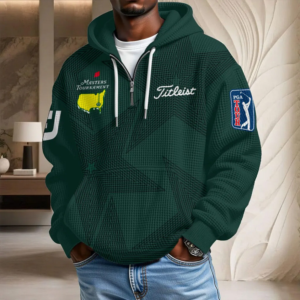 2026 Masters Tournament Titleist Half Zip Hoodie The Masters Golf Tournament Clothing Golf Gift
