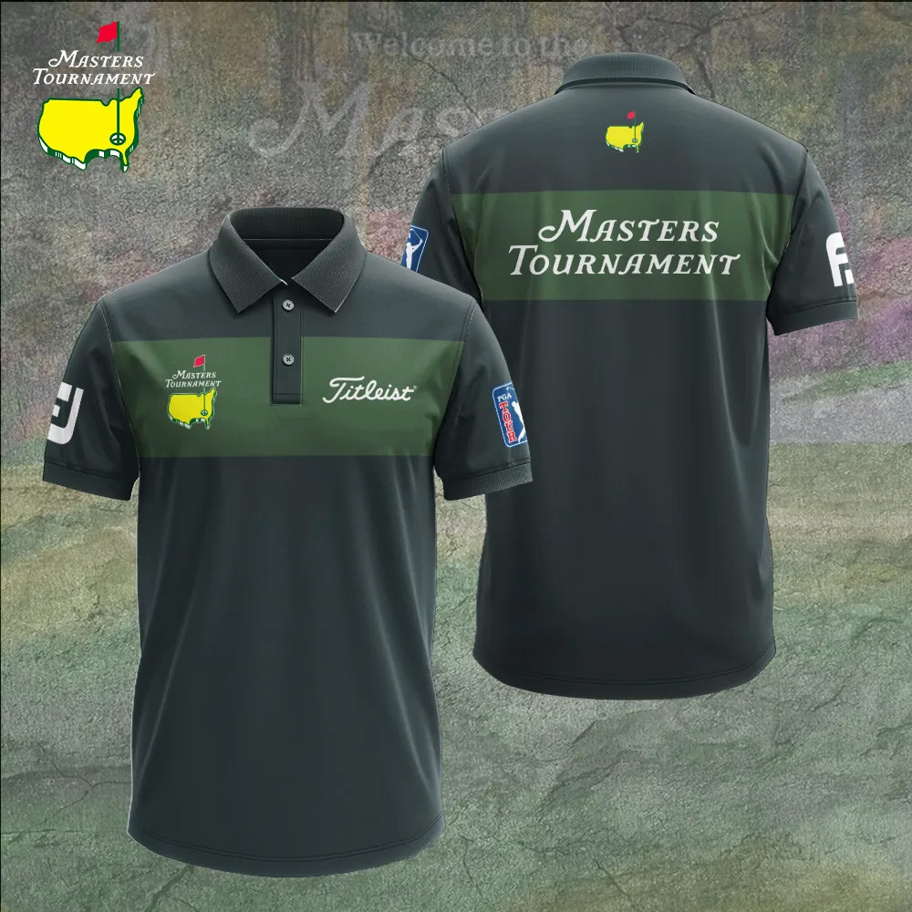 2026 Masters Tournament Titleist Polo Shirt US Golf Clothing Golf Present Fathers Day