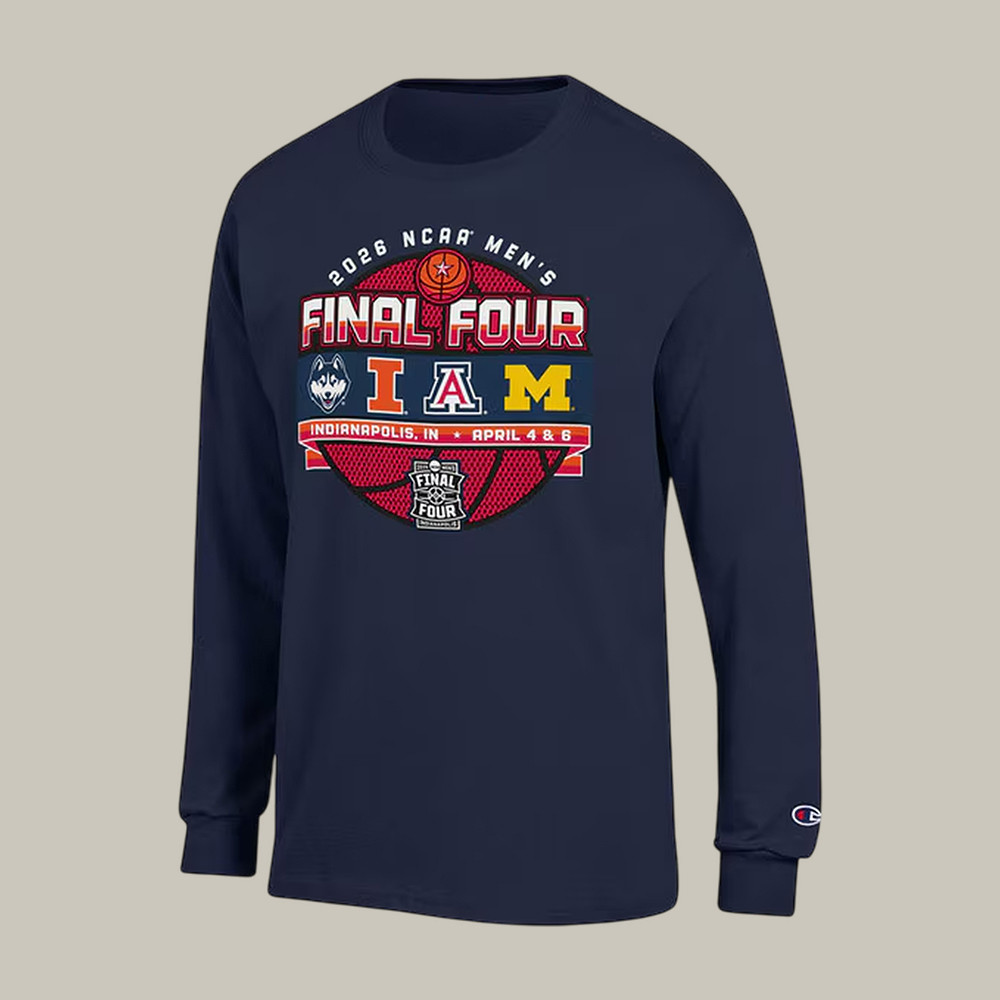 2026 Men's Basketball Final Four Indianapolis Long Sleeve Shirt March Madness Apparel Basketball Gear