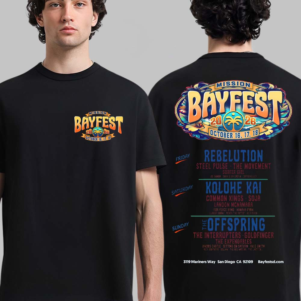 2026 Mission Bayfest T-Shirt Music Festival Fan Merch Present Idea For Father's Day