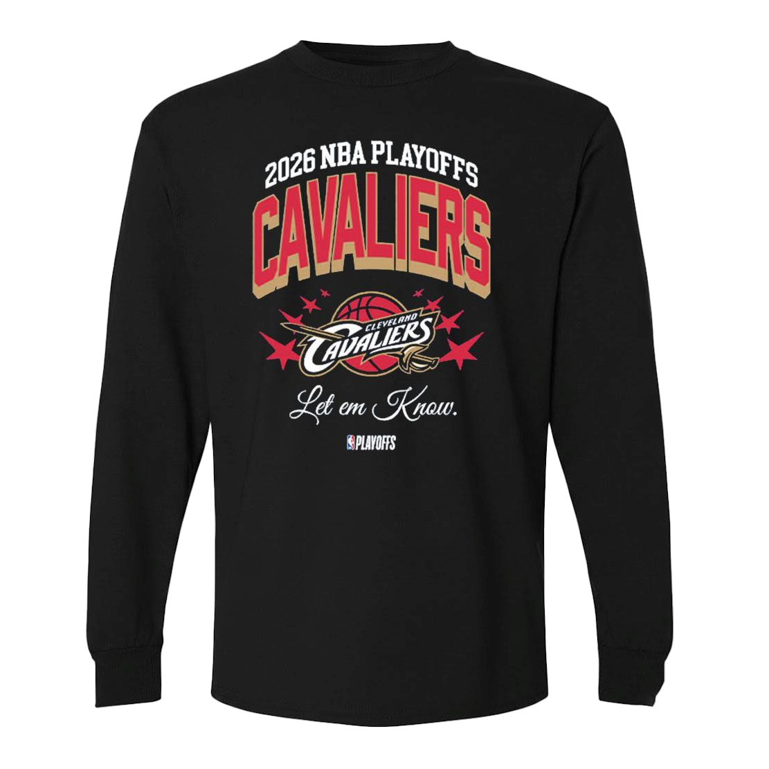 2026 NBA Playoff Cleveland Cavaliers Long Sleeve Shirt Basketball Apparel Game Day Gift For Him
