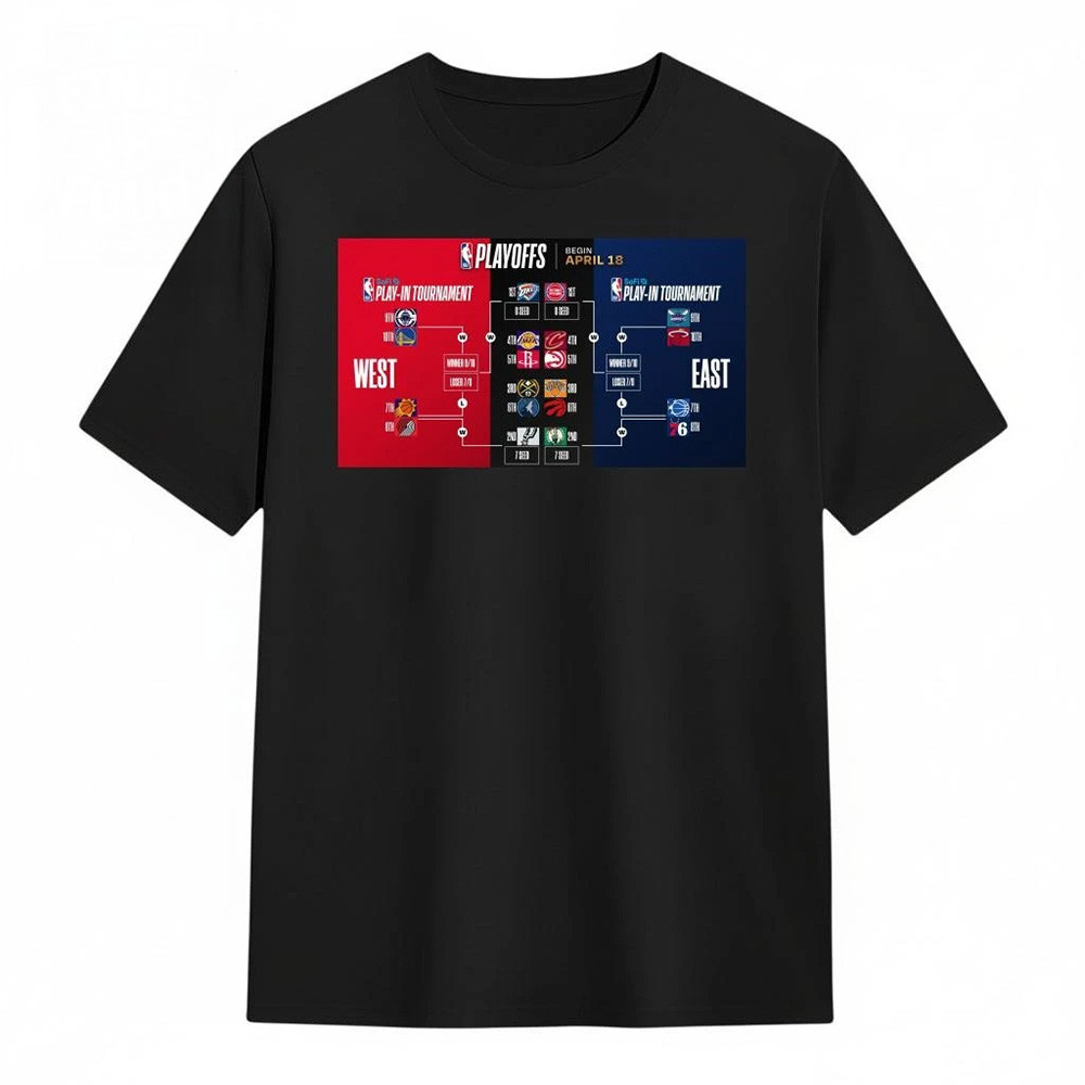 2026 NBA Postseason Playoffs T-Shirt Basketball Clothing Game Day Gift For Boyfriend