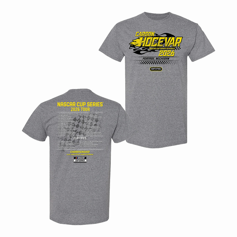 2026 Race Carson Schedule T-Shirt Carson Hocevar NASCAR Cup Merch Gift For Racing Fans