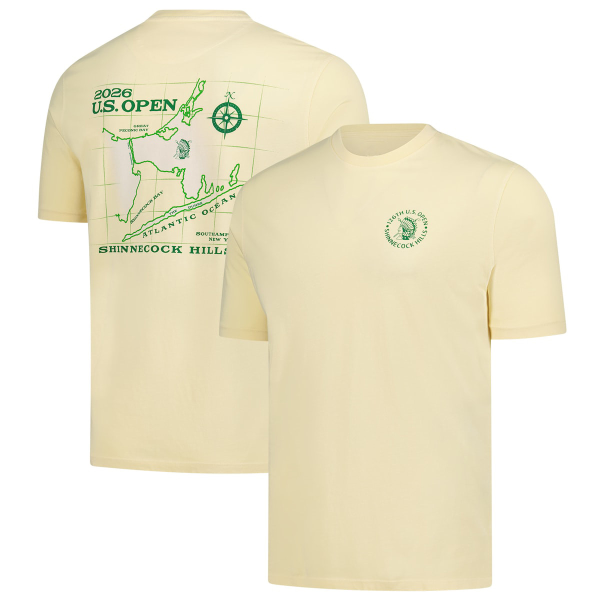 2026 US Open Ahead Map Chapman T-Shirt 126th US Open Championship Clothes Gift For Golfers