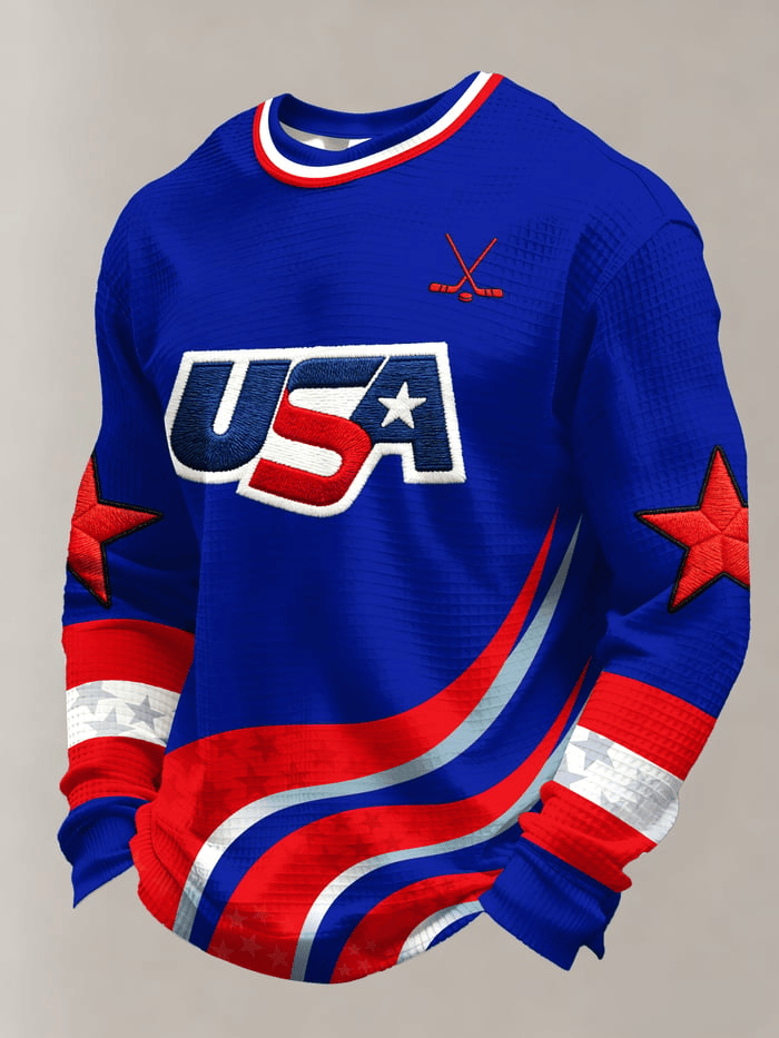 2026 USA Ice Hockey Olympic Club Long Sleeve Shirt Game Day Shirt Gifts For Hockey Fan