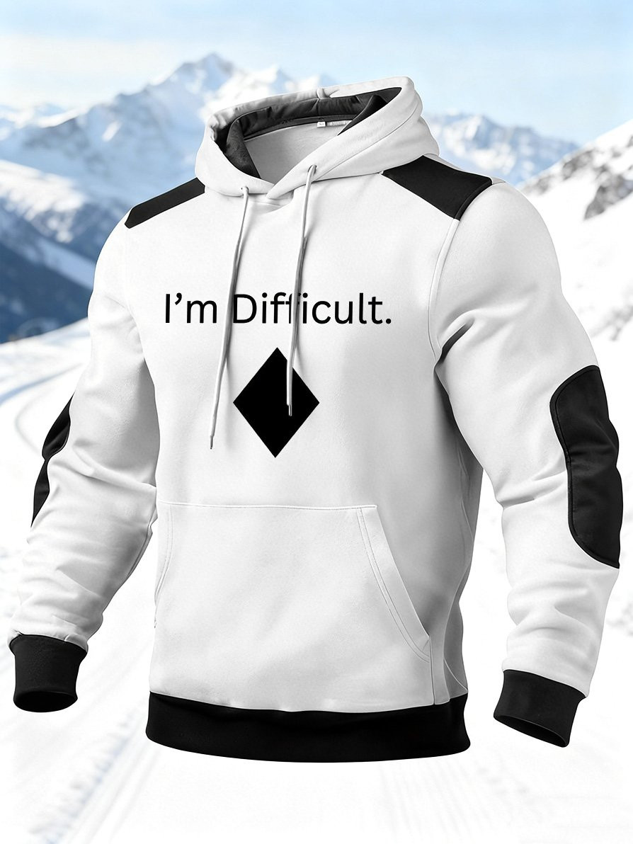 2026 USA Skiing Winter Olympics Hoodie I'm Difficult Hoodie Gift Ideas For Ski Lovers