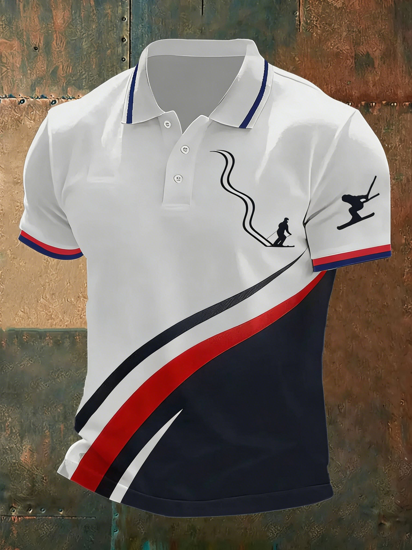 2026 USA Skiing Winter Olympics Polo Shirt Winter Sports Shirt Best Gifts For Ski Lovers