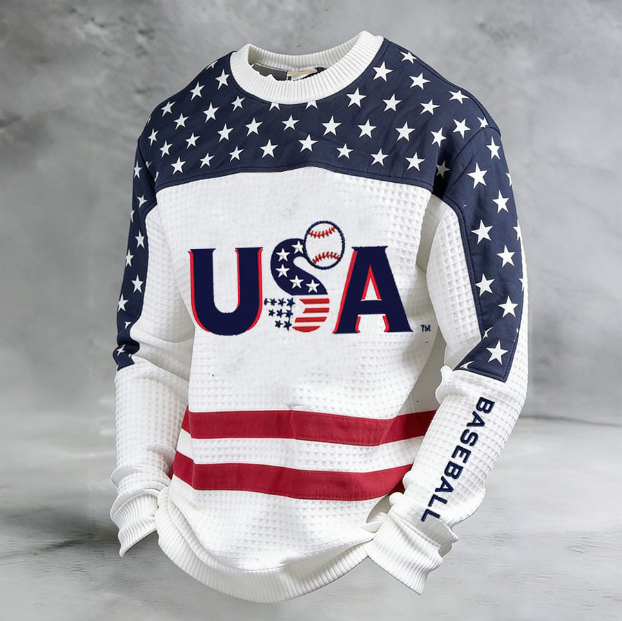 2026 USA World Baseball Classic Long Sleeve Shirt Team USA Baseball Score Apparel Fan Gifts
