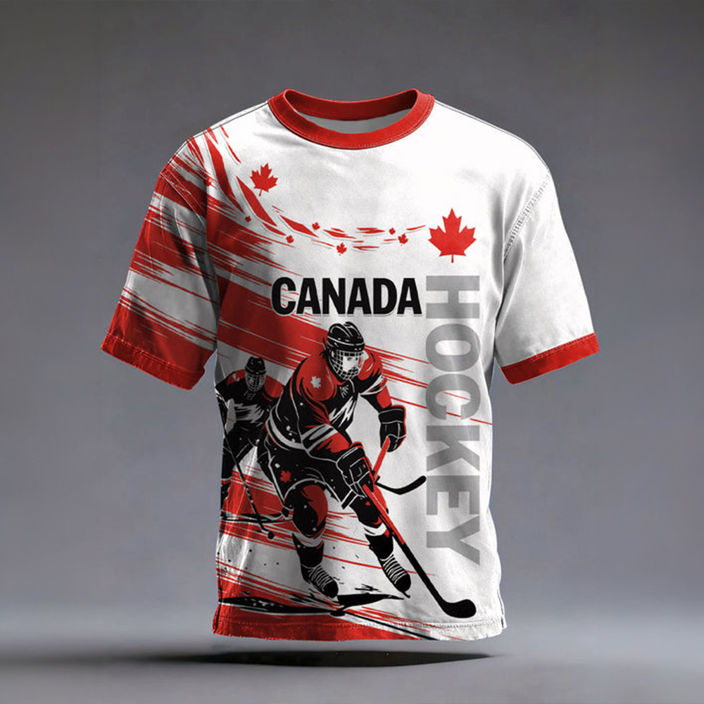 2026 Winter Olympic Ice Hockey Team Canada T-Shirt Winter Olympic 2026 Clothes Hockey Gear