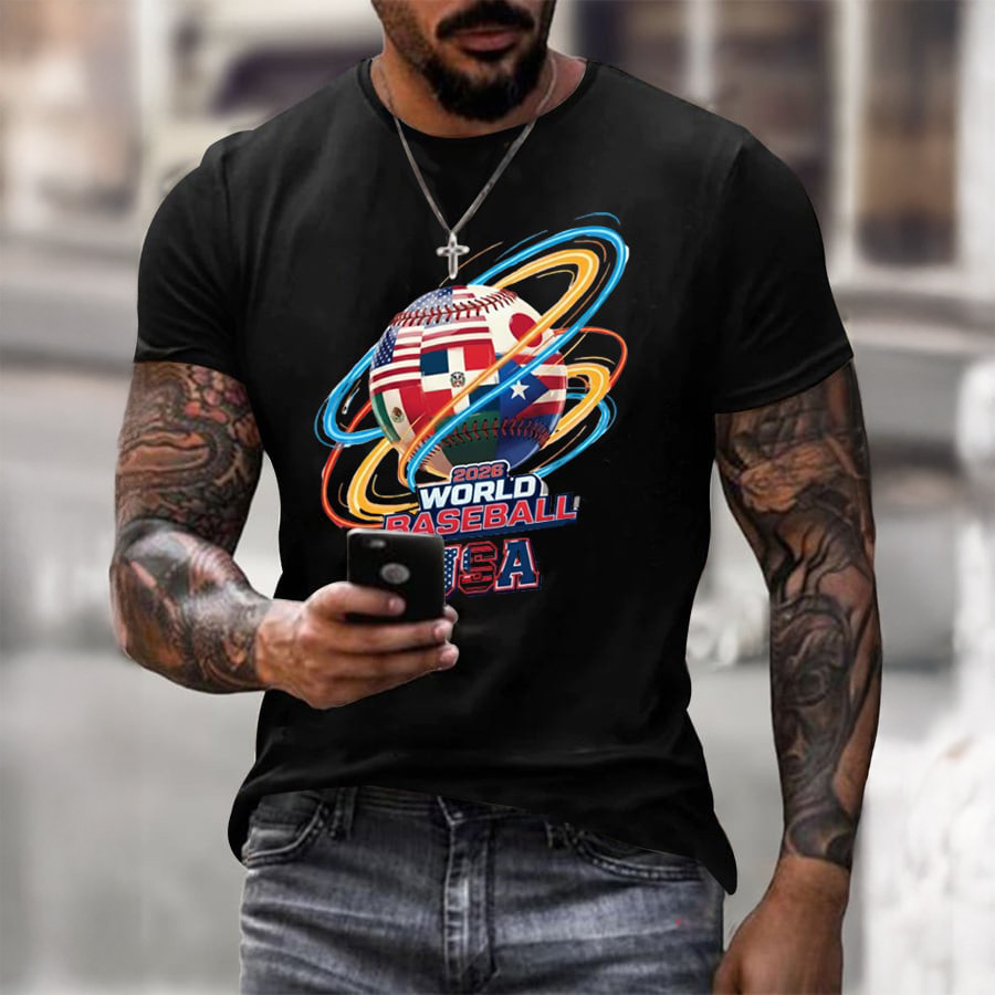 2026 World Baseball USA T-Shirt Team USA Baseball Score Merch Fan Gift For Brother