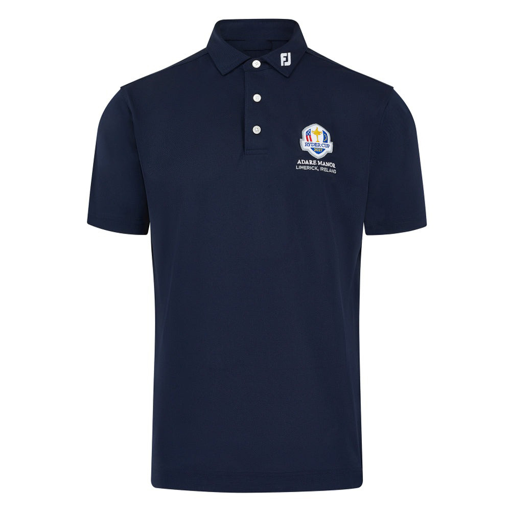 2027 Ryder Cup FootJoy Mens Navy Polo Shirt Gifts For The Golfer Who Has Everything