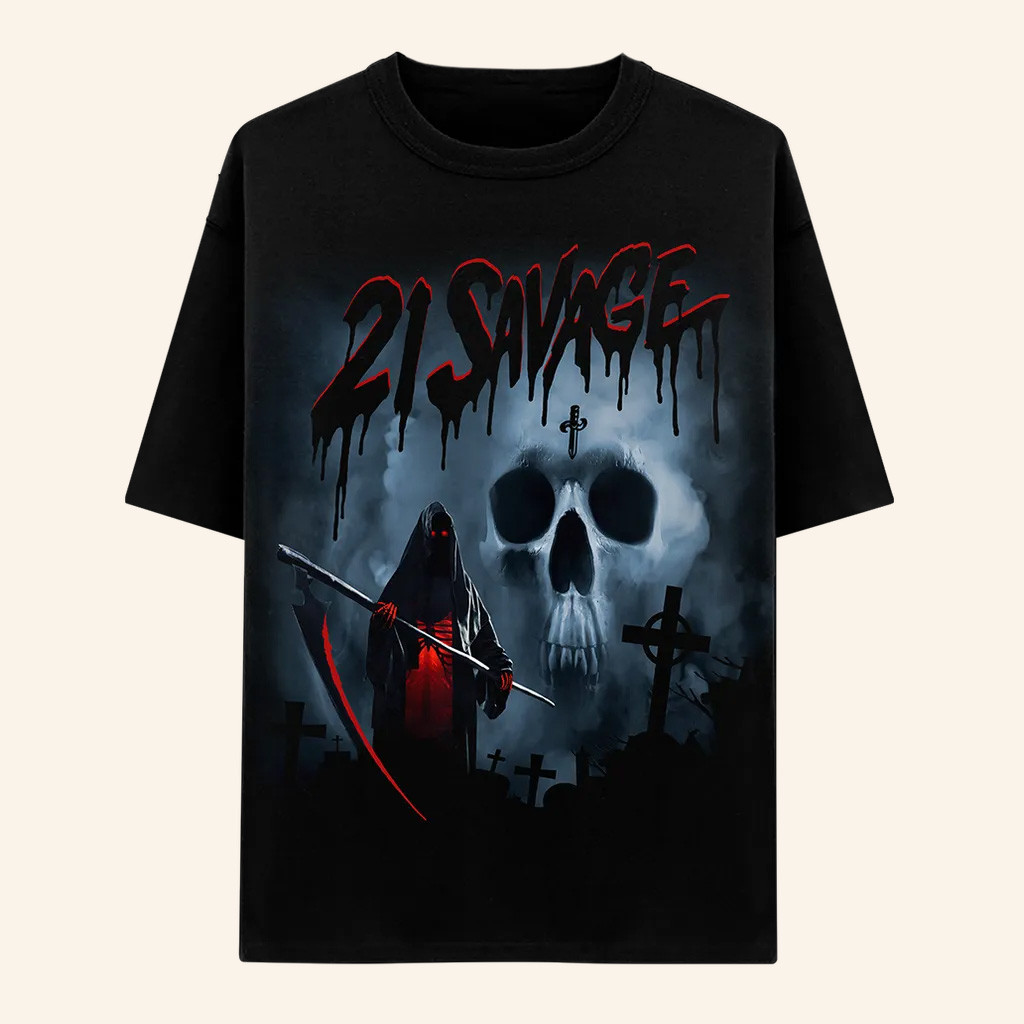 21 Savage Merch Reaper T-Shit 21 Savage Shirt Birthday Present For Husband 21 Savage Merch Reaper T-Shit 21 Savage Shirt Birthday Present For Husband