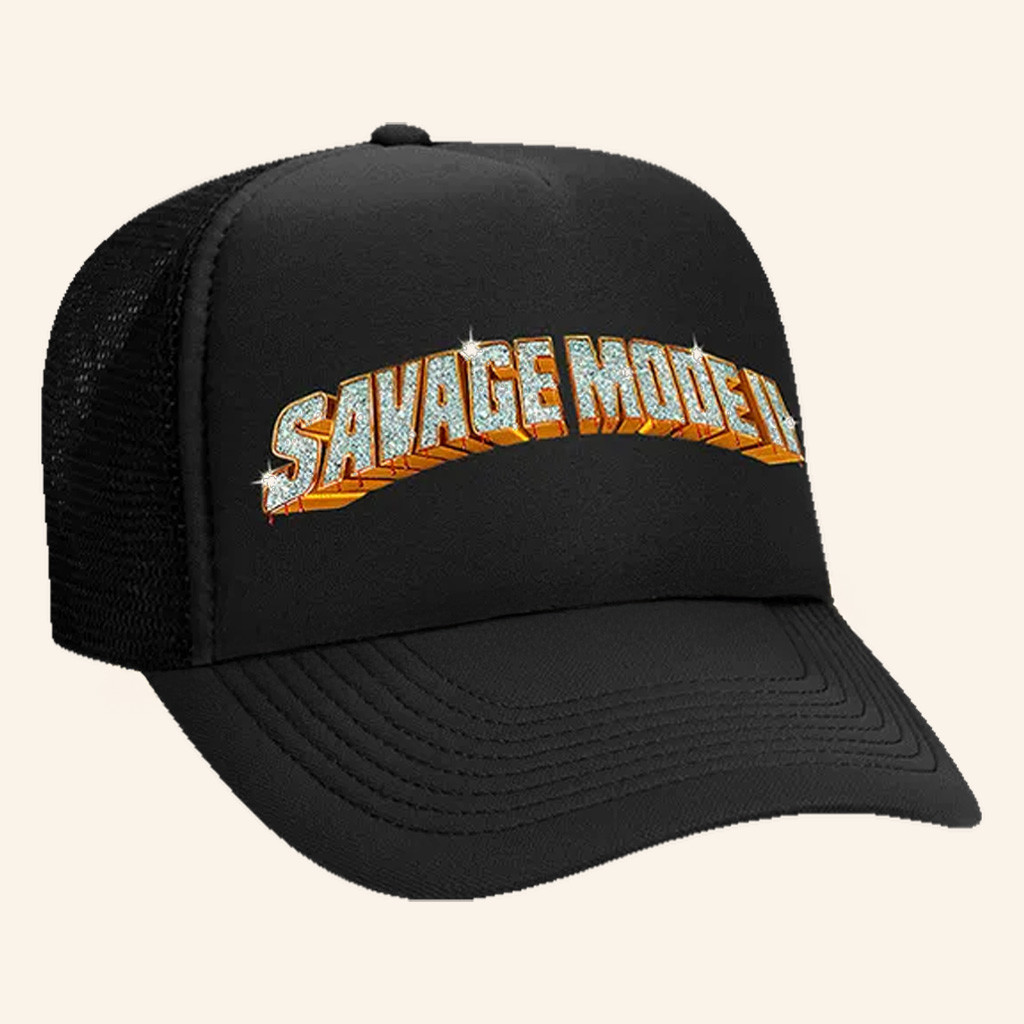 21 Savage Merch Savage Mode II Trucker Hat Gifts For Rapper Fans