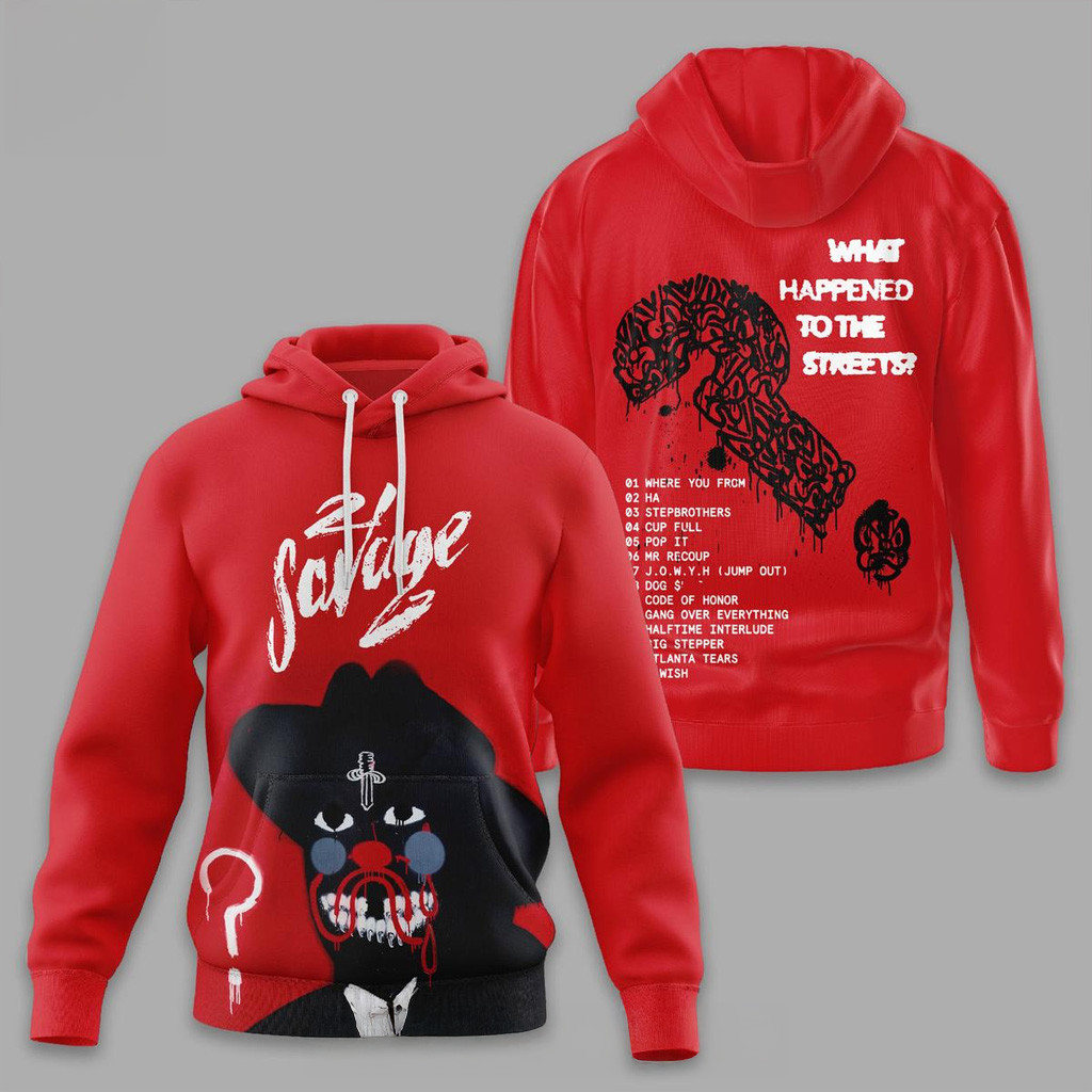 21 Savage What Happened To The Streets Hoodie 21 Savage Merch Gifts For Rapper Fans