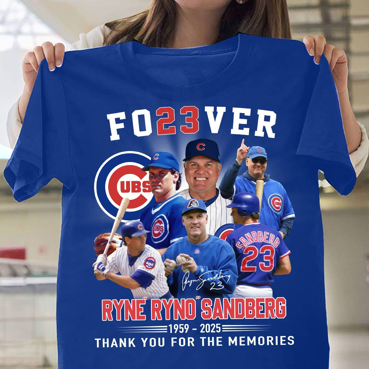 23 in Chicago Cubs RIP Ryne Sandberg Shirt Gifts For Baseball Fans