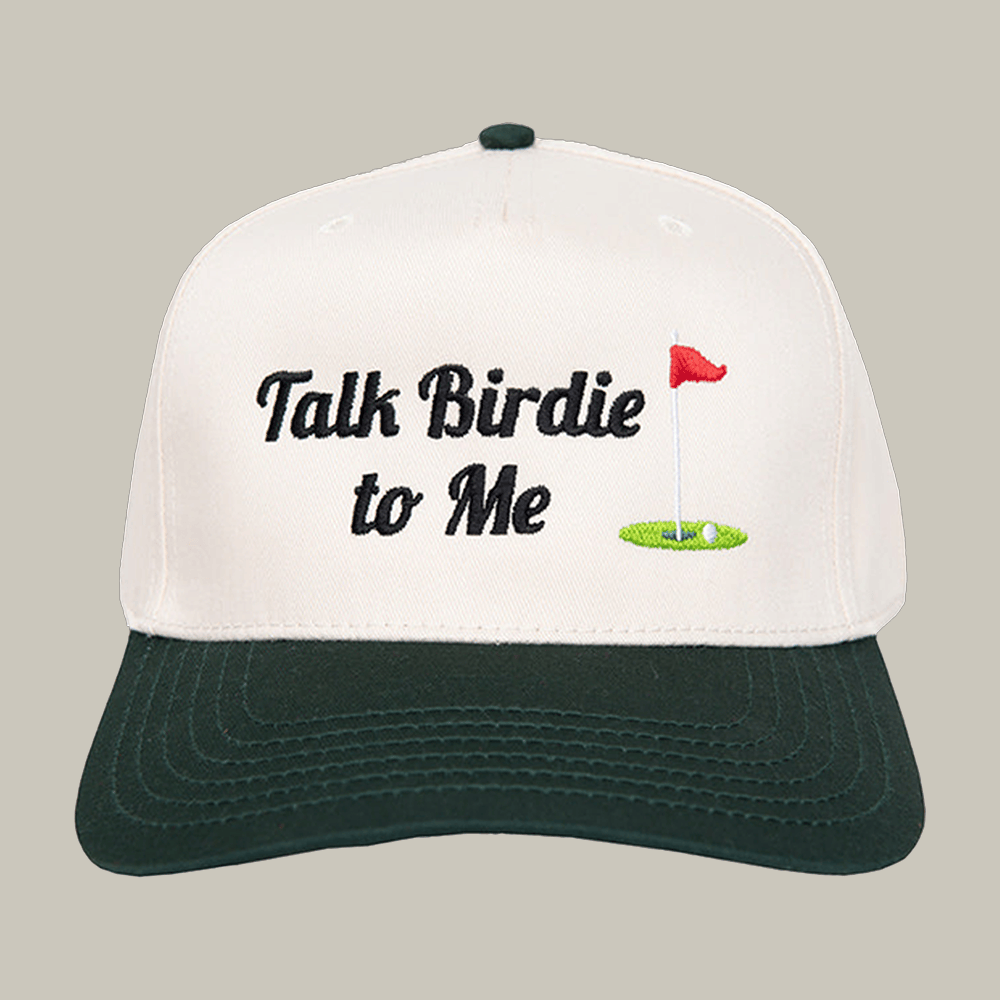 23 Talk Birdie To Me Men's Golf Vintage Hat Witty Sayings Cap Golfer Gift Ideas