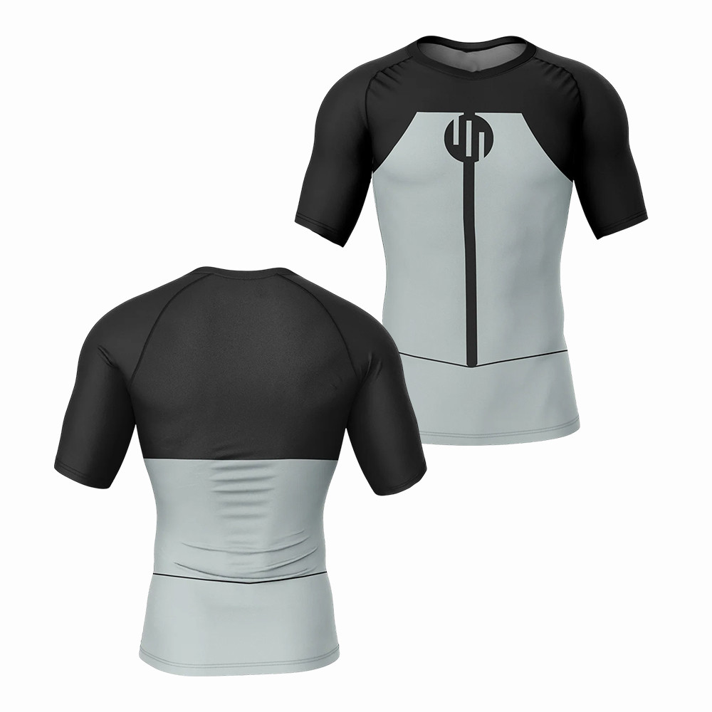 23 Viltrumite Black Invincible Short Sleeve Rash Guard Compression Shirt