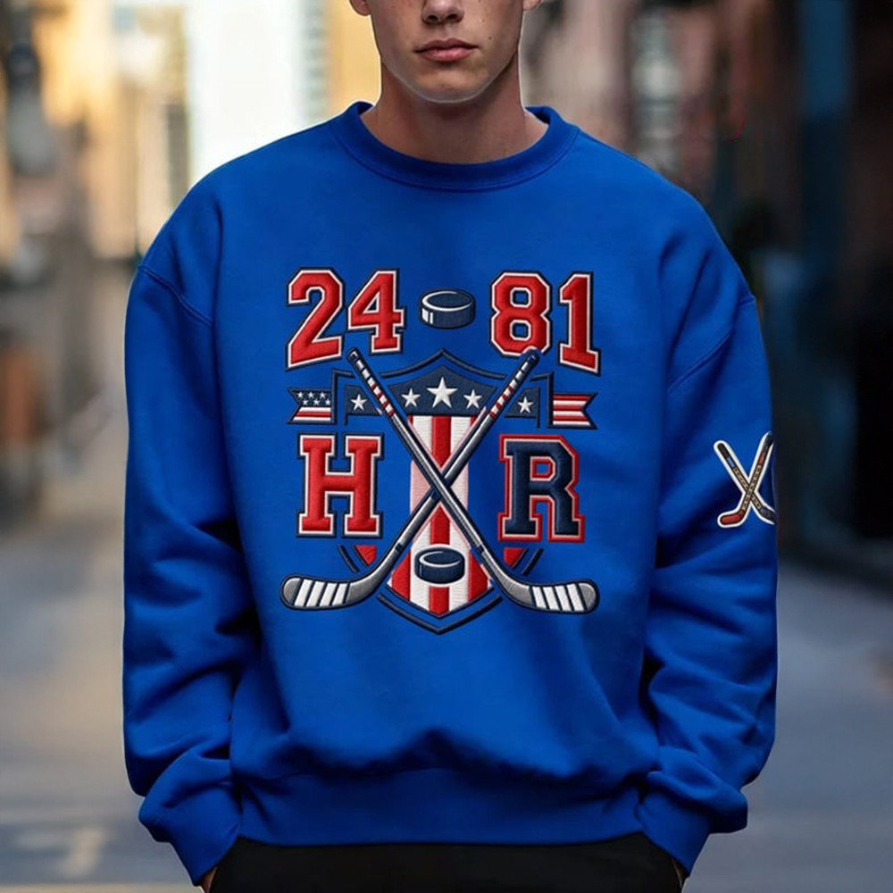 24 81 H R Hockey Romance Sweatshirt Heated Rivalry Clothing Gifts For Boyfriend