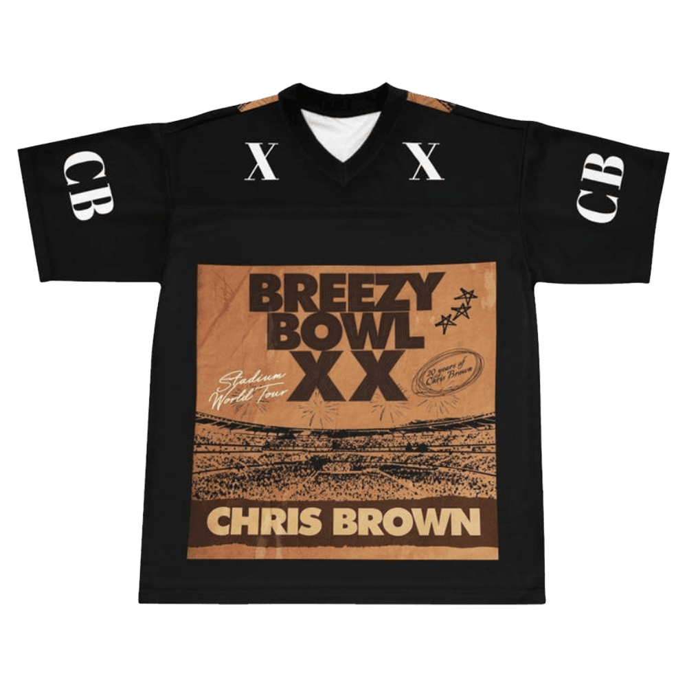 24 Chris Brown Merch Chris Brown Breezy Bowl Tour Jersey Father's Day Gifts For Son In Law
