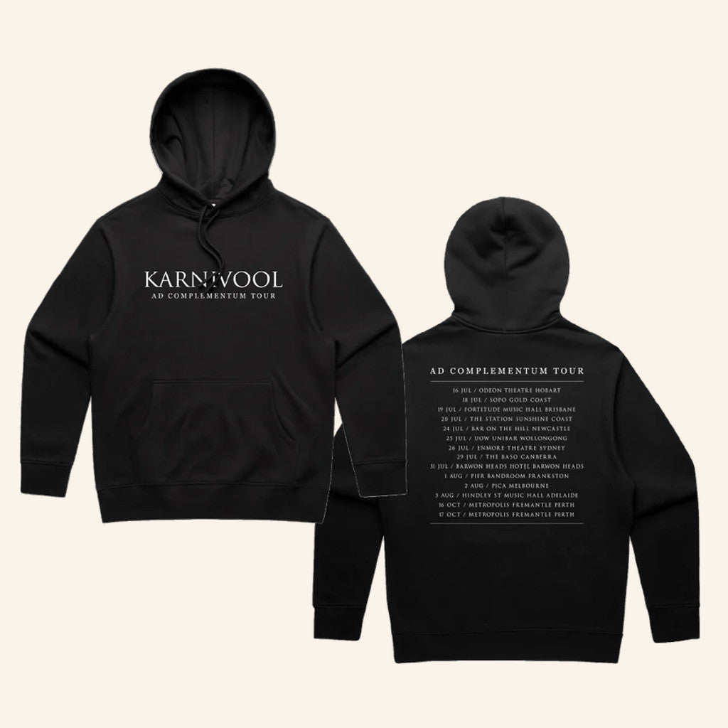 24 Hundred Merch Karnivool Ad Complementum Tour Hoodie Black Gifts For Fans 24 Hundred Merch Karnivool Ad Complementum Tour Hoodie Black Gifts For Fans