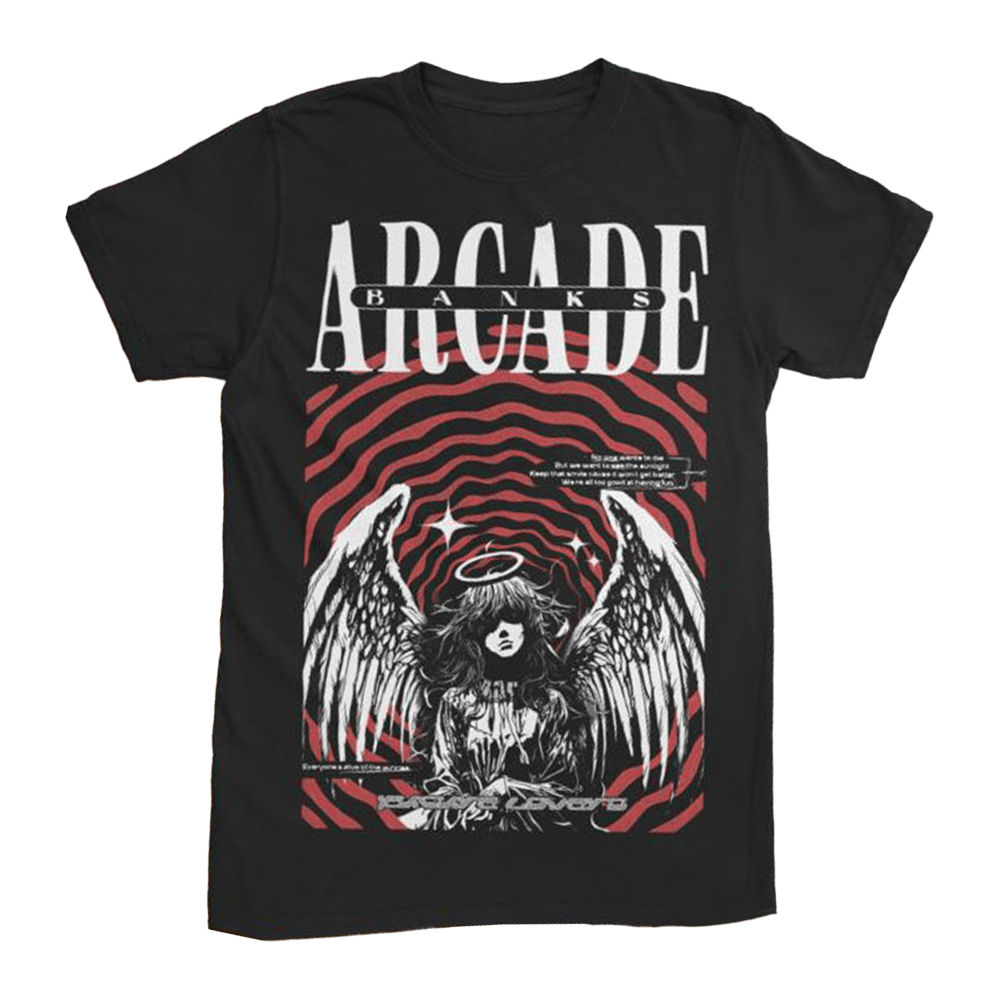 24hundred Merch Banks Arcade Angel T-Shirt Father's Day Present Ideas 24hundred Merch Banks Arcade Angel T-Shirt Father's Day Present Ideas