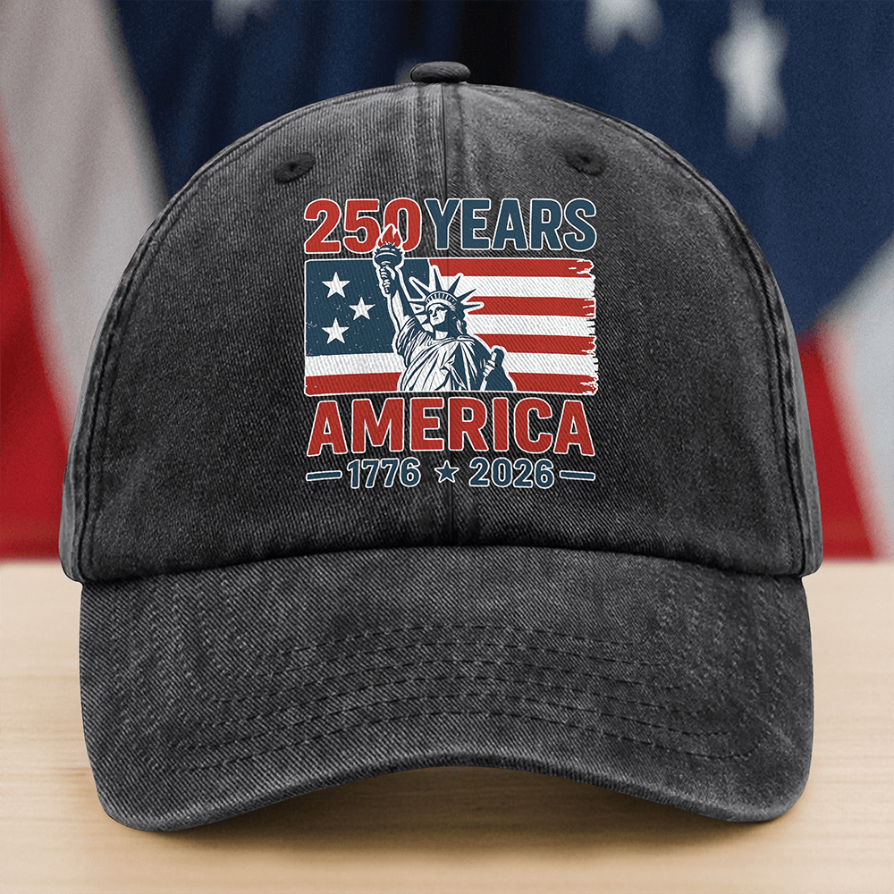 250 Years America 1776 2026 Hat Statue Of Liberty Baseball Cap Patriotic Presents