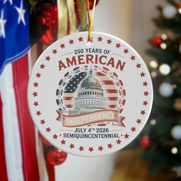 250 Years America Anniversary Ornament Independence Semiquincentennial Decoration Gifts