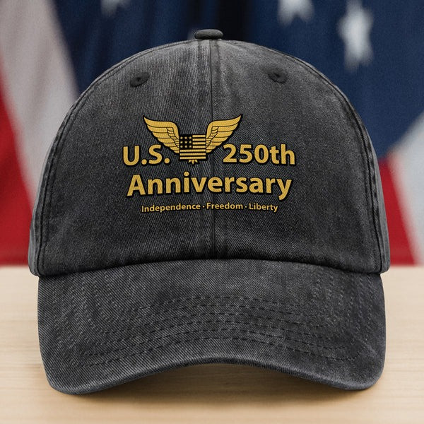250 Years Anniversary Hat US 250th Independence Freedom Liberty Cap Patriotic Presents