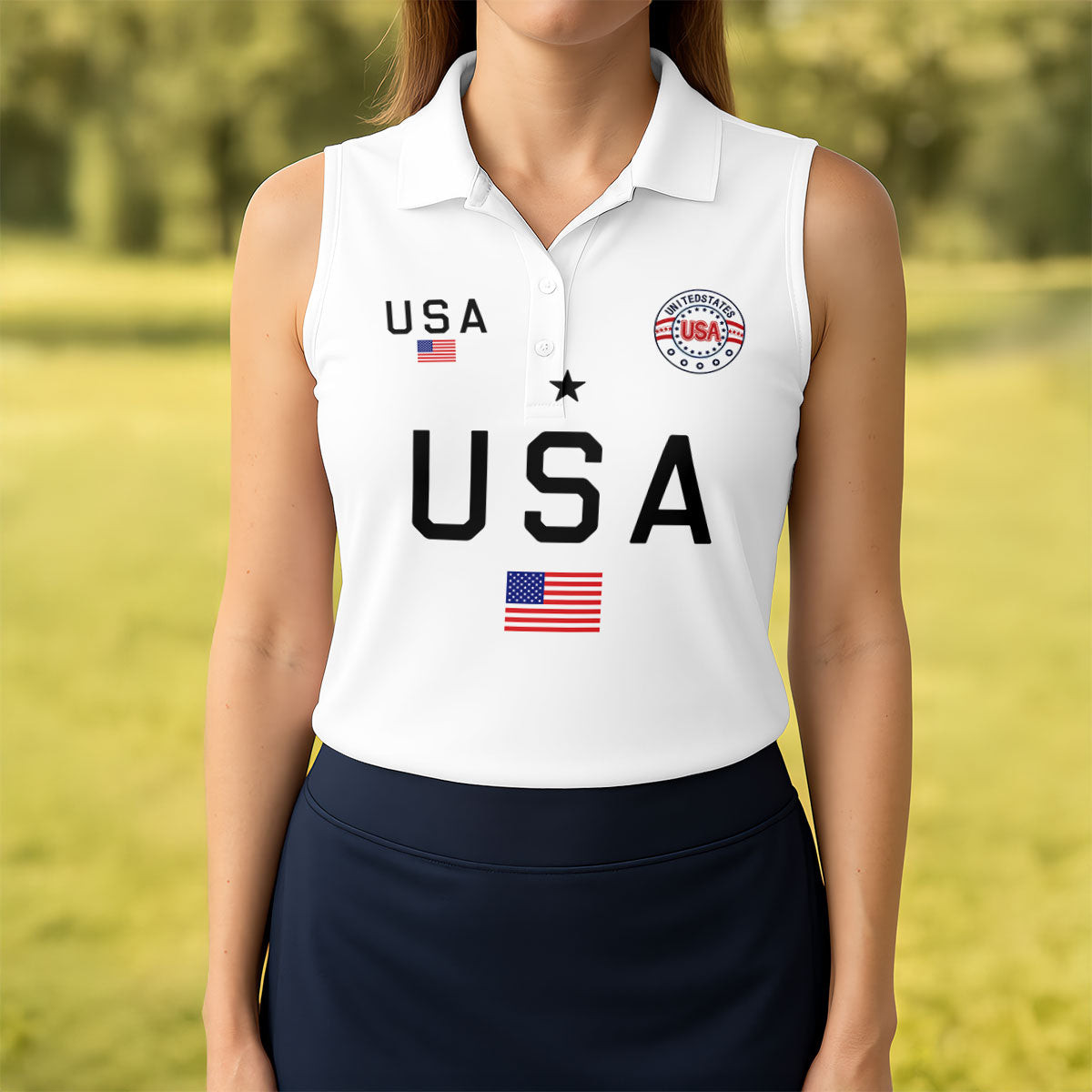 250 Years Anniversary Sleeveless Polo Shirt 1776 2026 Merchandise Unique Patriotic Gifts