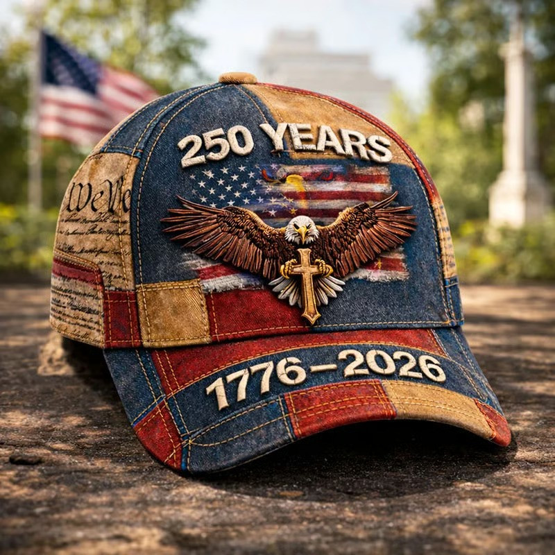 250 Years Baseball Cap Bald Eagle American Heritage Hat Gift For Fans
