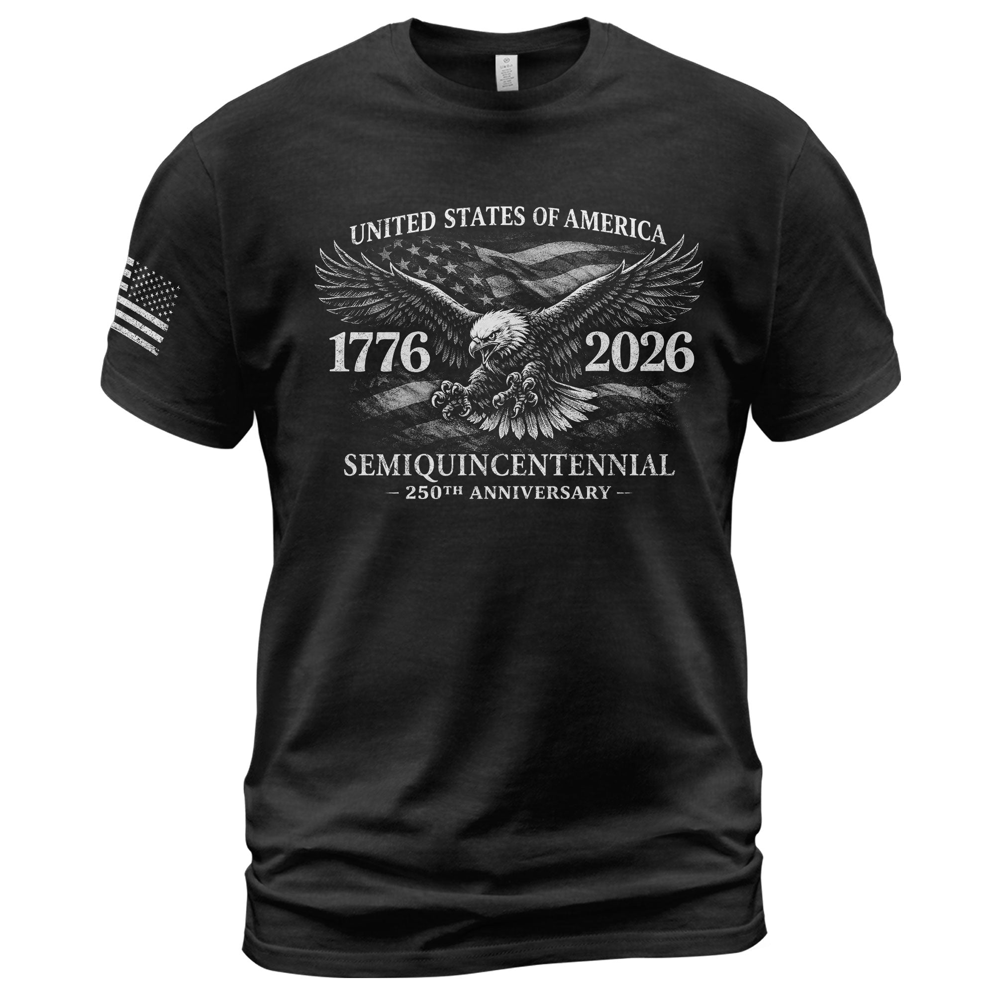 250 Years Eagle American Semiquincentennial Shirt 1776 2026 USA Patriotic Best Gift