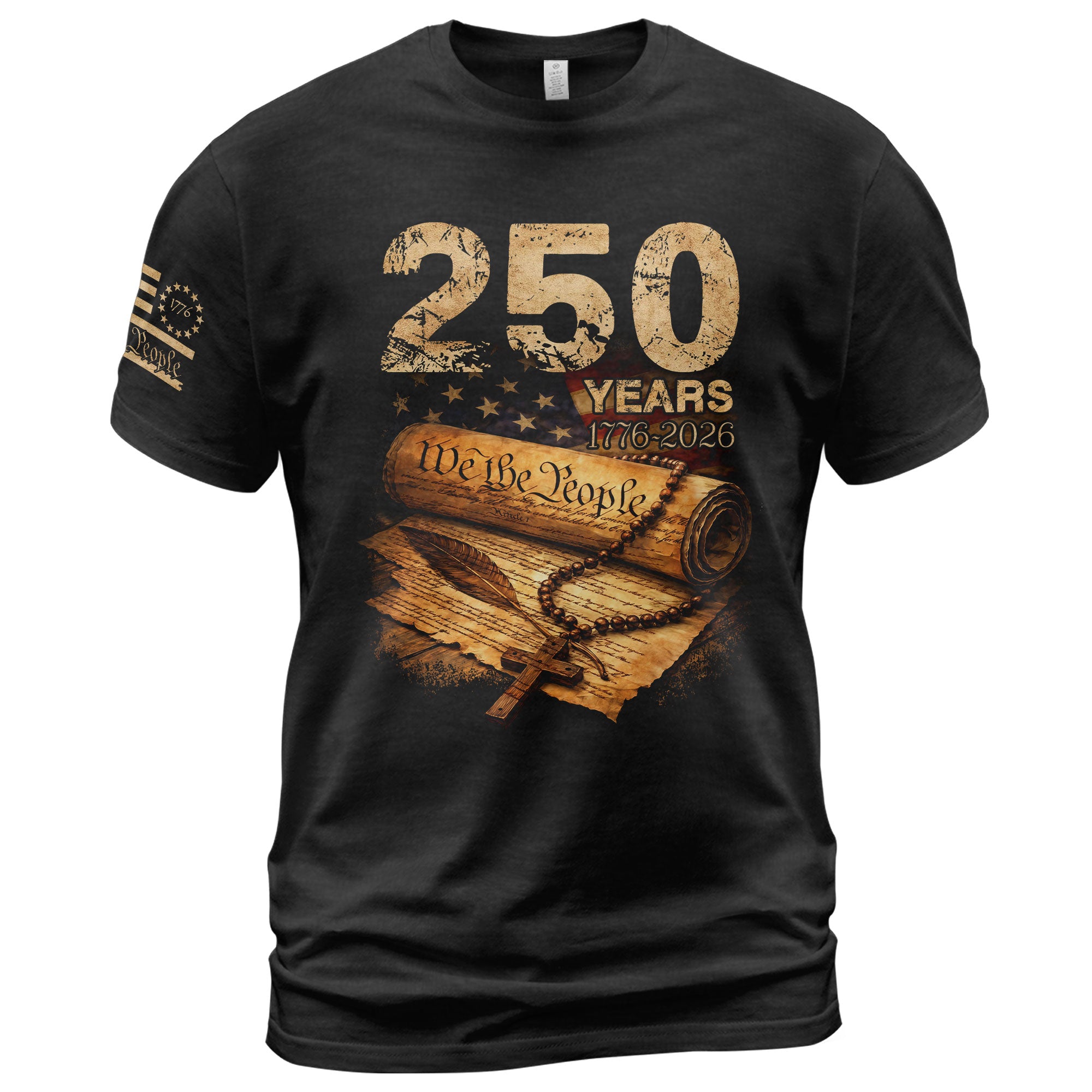 250 Years Independence Shirt 1776 2026 Christian Patriotic USA Faith Best Gift
