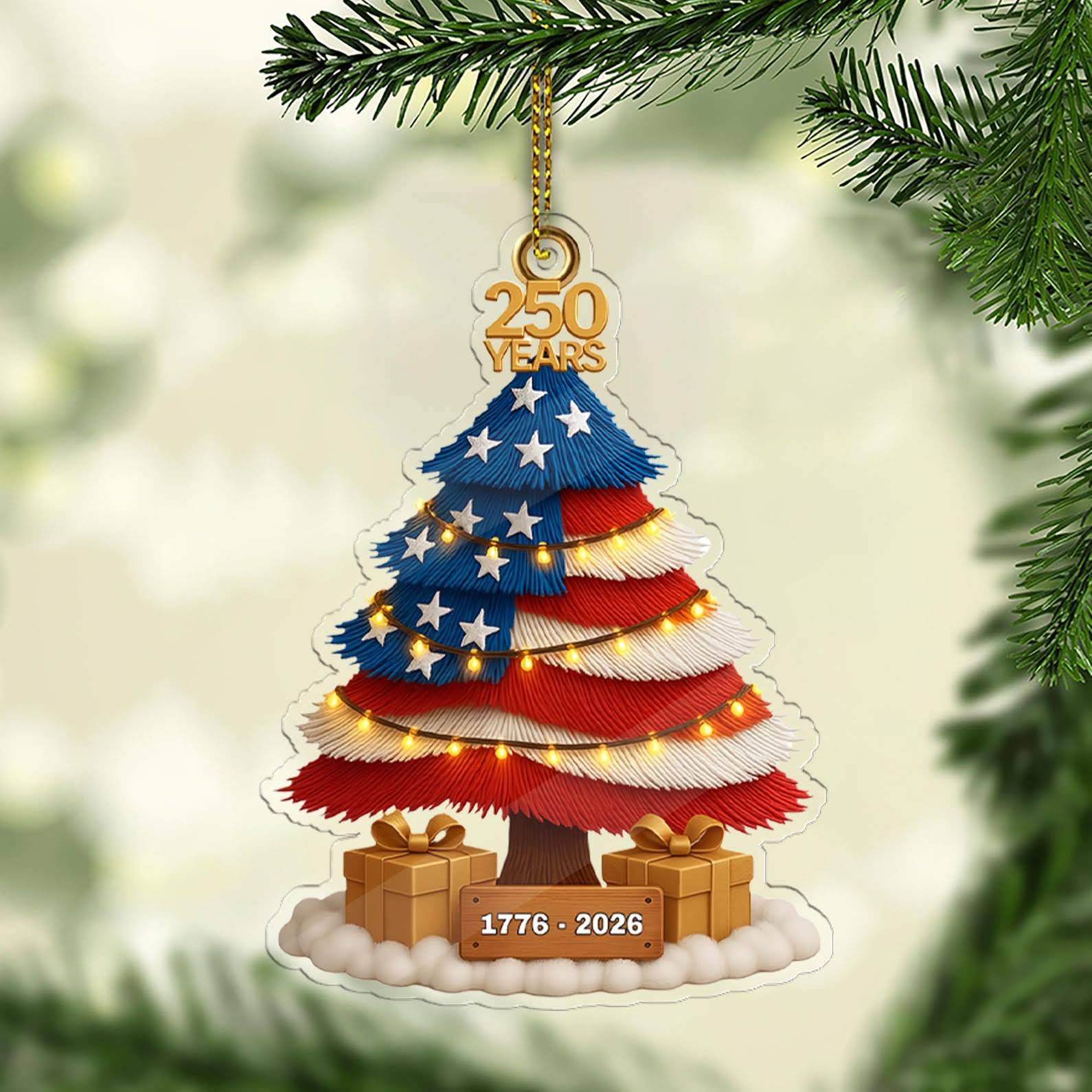 250 Years Of America 1776 2026 Ornament Patriotic Christmas Decorations Presents For Dad 250 Years Of America 1776 2026 Ornament Patriotic Christmas Decorations Presents For Dad