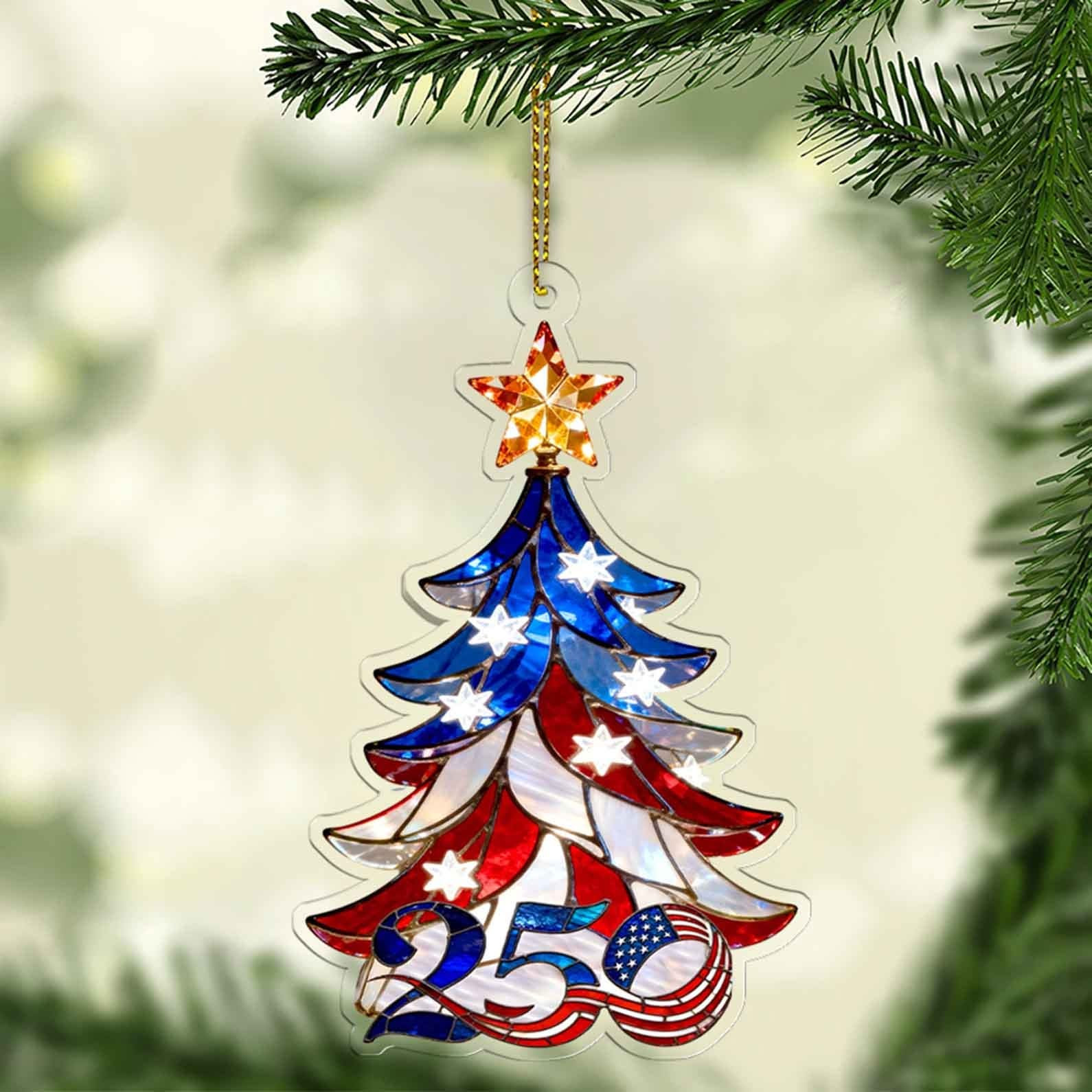 250 Years Of America 1776 2026 Ornament Patriotic Xmas Ornaments Presents For Father 250 Years Of America 1776 2026 Ornament Patriotic Xmas Ornaments Presents For Father