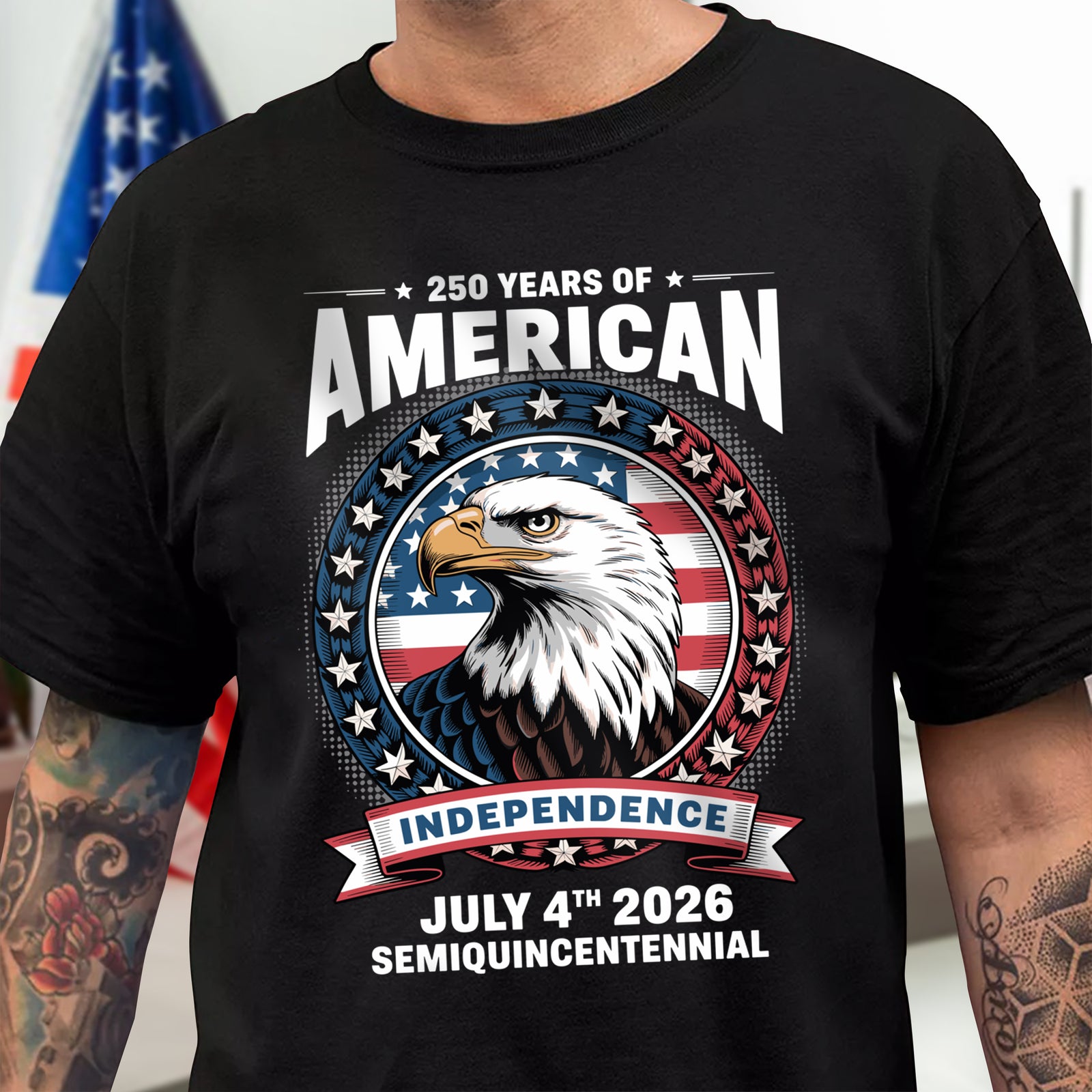 250 Years Of America Anniversary Independence Day 2026 Dark Shirt America 250 Merchandise Patriotic Gifts For Men