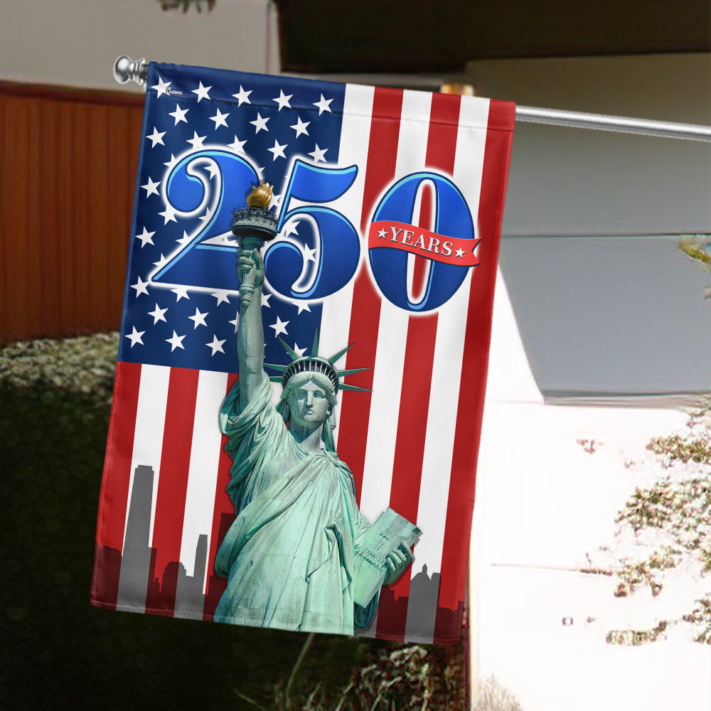 250 Years Of America Flag Red White Blue Patriotic Yard Flag For July 4th Celebration