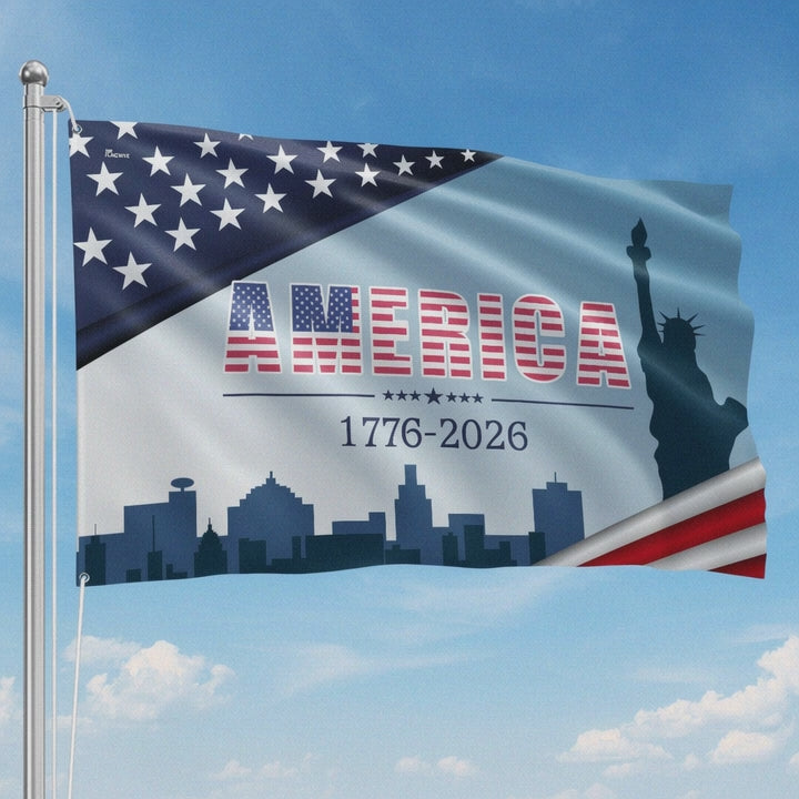 250 Years Of America Grommet Flag