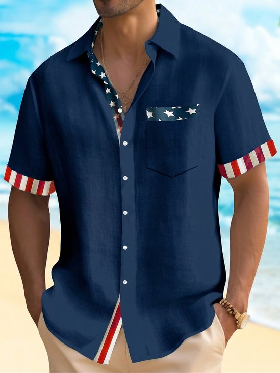 250 Years Of America Hawaiian Button Shirt Fourth Of July Apparel Gift For Brothers